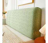 Namzi 1 copertura protettiva All Inclusive per la decorazione della testiera del letto, rimovibile e lavabile, in peluche, elastica, 120 cm di lunghezza (verde)