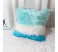 Namzi 1 federa per cuscino in peluche, tre colori, 50 x 50 cm, morbida federa per cuscino per camera da letto e divano, A