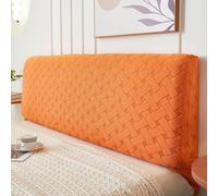 Namzi 1 pezzo semplice e moderno copertura per testiera del letto, copertura morbida per lo schienale del letto, copertura universale lavabile, antipolvere, 120 cm di lunghezza (arancione)