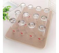 Namzi 1 tappetino di drenaggio, tappetino scolapiatti da appoggio, assorbe l'acqua da ciotole, piatti e stoviglie per mantenere asciutto il bancone della cucina, 30 x 40 cm, cachi