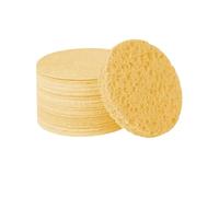 Namzi 10 pezzi di detergente viso in pasta di cotone naturale biodegradabile compresso, struccante, spugna per il viso, strumento esfoliante, spugna arancione per la pulizia