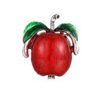 Namzi 2 spille da donna a forma di frutta e fiori, smaltate, a forma di ciliegia, mirtillo, fragola, olio, spilla C11, lega, strass, olio antigoccia, senza pietre preziose