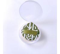 Namzi 2 spugne per trucco, primer viso compatto per cipria, spugnette di ricambio per fondotinta cosmetico impeccabile, sensibile e tutti i tipi di pelle, con scatola portaoggetti, verde, A42, S