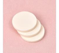 Namzi 6 spugne rotonde per trucco, primer viso compatto per cipria, spugnette di ricambio per fondotinta cosmetico impeccabile, sensibile e tutti i tipi di pelle, bianche (55 mm)