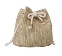 Namzi Borsa a secchiello kaki, 1 pezzo, borsa a secchiello a tracolla, elegante per gite quotidiane in spiaggia, leggera e pratica