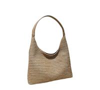 Namzi Borsa kaki 1 pezzo, borsa a secchiello, elegante design intrecciato in erba, perfetta per gite quotidiane e viaggi di shopping