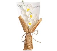 Namzi Bouquet di fiori all'uncinetto, bouquet di fiori fatti a mano all'uncinetto, fiori artificiali per festa della mamma, compleanno, matrimonio, festa dell'insegnante, regalo