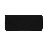 Namzi Confezione da 1 pochette da sera nera, elegante in velluto, elegante per feste, pochette da sera essenziali
