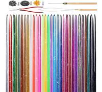 Namzi Kit di extension per capelli glitterate da 122 cm, 30 colori, con strumenti, resistenti al calore, accessori per capelli da fata per donne, ragazze, bambini