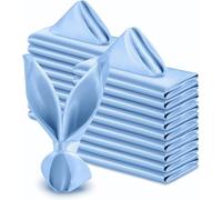 Namzi Lihgt - 10 tovaglioli di stoffa blu, biancheria da cucina, tovaglioli in tessuto per cene quotidiane, resistenti ed eleganti