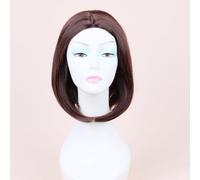 Namzi Parrucca corta a caschetto con capelli lisci e colorati, per ragazze, lunghezza alle spalle, sintetica, per cosplay, feste, per donne, marrone scuro