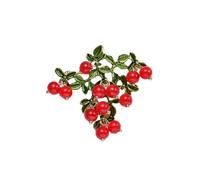 Namzi Spilla vintage smaltata verde, spilla alla moda a forma di pianta e fiori, accessori alla moda per donne, idea regalo, B10