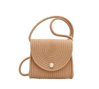 Namzi Zaino in tessuto, 1 pezzo cachi, borse in filo di cotone, design a doppia spalla, elegante per uscite a mani libere per il trasporto quotidiano