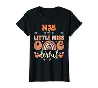 Nan Of Little Miss Onederful 1° compleanno Boho Rainbow Maglietta