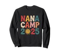 Nana Camp 2025 Family Vacation Summer Camping divertente Felpa