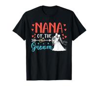 Nana Of The Groom Costume floreale Wedding Family Lover Maglietta