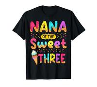 Nana Of The Sweet Three 3 ° compleanno ragazza gelato festa Maglietta