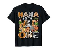 Nana Of The Wild One Safari Zoo Animal 1° compleanno Maglietta