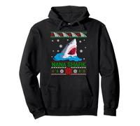 Nana Shark divertente pigiama natalizio abbinato Felpa con Cappuccio
