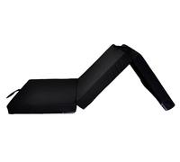 nana shop Materasso pieghevole per ospiti, materasso pieghevole, 3 pezzi, altezza 10 cm, materasso pieghevole, letto pieghevole, a cubo (nero, 200 x 70 x 10)