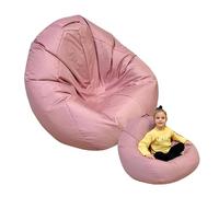 nana shop Pouf XXL 90 x 90 x 90 cm per bambini e ragazzi, poltrona da gioco, Bean Bag per interni ed esterni, comoda pouf con Öko Tex 100 (rosa)