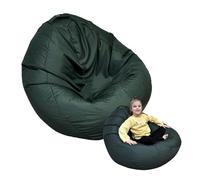 nana shop Pouf XXL 90 x 90 x 90 cm per bambini e ragazzi, poltrona da gioco, Bean Bag per interni ed esterni, comoda pouf con Öko Tex 100 (verde)