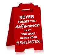 Nanafast Never Forget The Difference You Make Inspirational Desk Sign for Women Mini Office Desk Decor Positivo Apprezzamento Regali per colleghi Boss Teacher