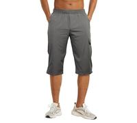 NANAMEEI Pantaloni corti da uomo, impermeabili, cargo, per attività all'aria aperta, da trekking, da uomo, elasticizzati, da trekking, mountain bike, da uomo, lunghi, serren