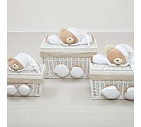 Nanan baule piccolo in vimini con pupazzo tato