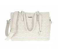 Nanan Borsa Mamma in Ecopelle con Manici Bianca