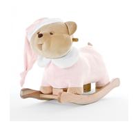 NANAN Dondolo per Bambini in Legno con Orsetto colore Rosa - Puccio