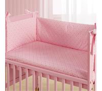 NANAN Piumone e Paracolpi per Lettino Mini Me e Co-Sleeping Set in Cotone colore Rosa