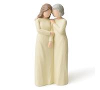 NANAOUS Statuette per madre e figlia, regalo di compleanno per mamma da figlia, regalo per la nuova madre della sposa, statuetta scolpita dipinta a mano per soggiorno, casa, mensola da tavolo, statue