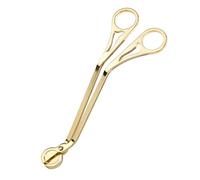 NANAOUS Taglierina per stoppini per candele, taglierino a forbice, per prevenire l'accumulo di fuliggine, accessori per candele (oro)