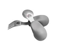 Nana's Manners Set di posate per bambini Stage 2 Set di forchette e cucchiaini da alimentazione automatica per bambini, migliora l'indipendenza e crea fiducia al tavolo da pranzo. Perfetto per i