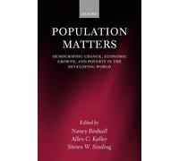 Nancy Birdsall Population Matters (Copertina rigida)