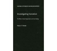 Nancy C Dorian Investigating Variation (Copertina rigida)