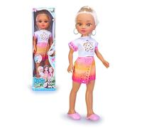 Nancy Coconut Bionda, Bambola capelli biondi, abito estivo, occhi castani e con vero profumo di cocco, +3 anni, Famosa (NAC88100)