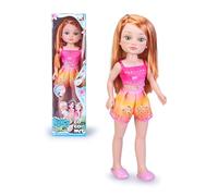 Nancy Coconut Redhead, Bambola Vestita con un Set Estivo, Rossa Occhi Verdi con carnagione Clarita, Giocattolo con odore di cocco reale, +3 anni, Famosa (NAC88300)