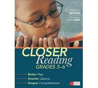 Nancy N. Boyles Closer Reading, Grades 3-6 (Tascabile) Corwin Literacy
