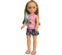 Nancy - Occhiali Tropicali, Bambola Mora con Occhiali, Meches e Vestiti Colorati, 42 cm, 700016732