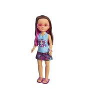 Nancy Tropicali Bambola con Occhiali, Meches e Vestiti Colorati, 42 cm
