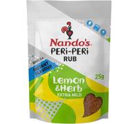 Nando's Limone E Erbe Peri Peri Strofinare Lieve (25g) (Confezione da 6)