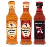 Nandos Salse Peri Peri 125ml - Medium, caldo ed Extra salsa piccante.