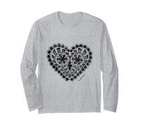 Nanduti Heart - for Lace And Craft Work Appreciator Maglia a Manica