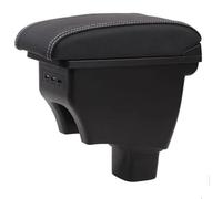 NANGAEBPPW Auto Bracciolo Girevole Per Suzuki Sx4 2007 2008 2009 2010 2011 2012 2013 Bracciolo Console Centrale Centro Scatola Di Immagazzinaggio(Black white line)