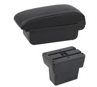 NANGAEBPPW Box Bracciolo Per N&issan Per Note E-Power Epower 2019 Per Note Box Di Archiviazione Console Centrale USB LED Accessorio Bracciolo(B1 Linea Bianca)