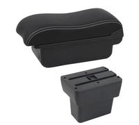 NANGAEBPPW Box Bracciolo Per N&issan Per Note E-Power Epower 2019 Per Note Box Di Archiviazione Console Centrale USB LED Accessorio Bracciolo(B2 Linea Bianca)
