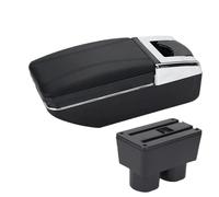 NANGAEBPPW Box Bracciolo Per N&issan Per Tiida C11 Box Bracciolo Per Sylphy Box Bracciolo Per Auto Per Tiida Box Portaoggetti Centrale Per Interni(Linea nera A2 Nessuna USB)