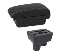 NANGAEBPPW Bracciolo Auto Per R&enault Per Duster Per Dacia Per Duster 2019-2023 Parti Di Retrofit Bracciolo Vanetto Di Stoccaggio Doppio Strato USB(C1 Linea Bianca)